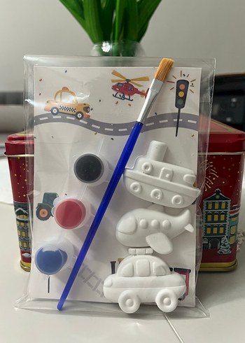 Araç Figürlü taş boyama seti - Görsel 3