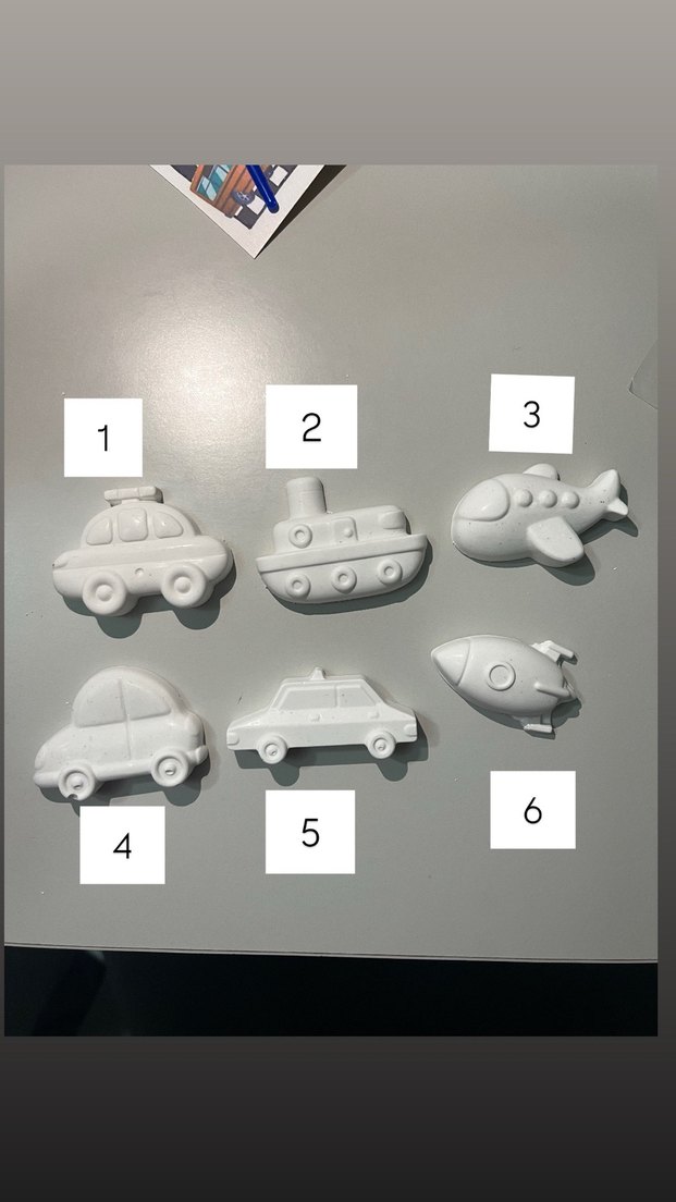 Araç Figürlü taş boyama seti - Görsel 2