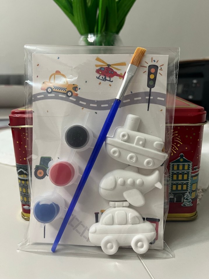 Araç Figürlü taş boyama seti - Görsel 3