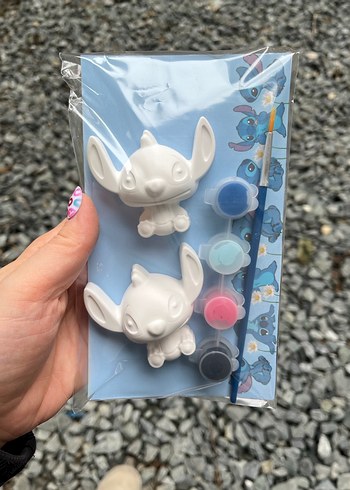 Stitch çocuk taş boyama seti - Görsel 2