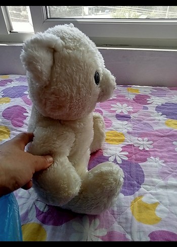 Fisher Price Beyaz Peluş Ayıcık Oyuncak