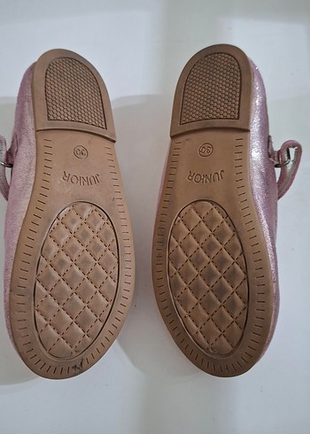 Kız Çocuk Parlak Pembe Tokalı Babet - Görsel 3