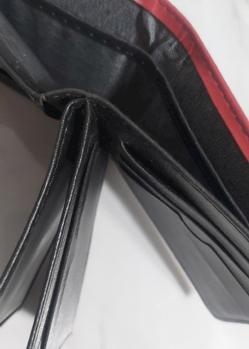 Parlak Kırmızı Minimalist Erkek Cüzdan - Görsel 5