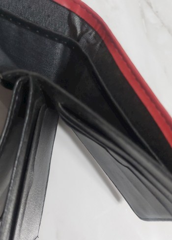 Parlak Kırmızı Minimalist Erkek Cüzdan - Görsel 4