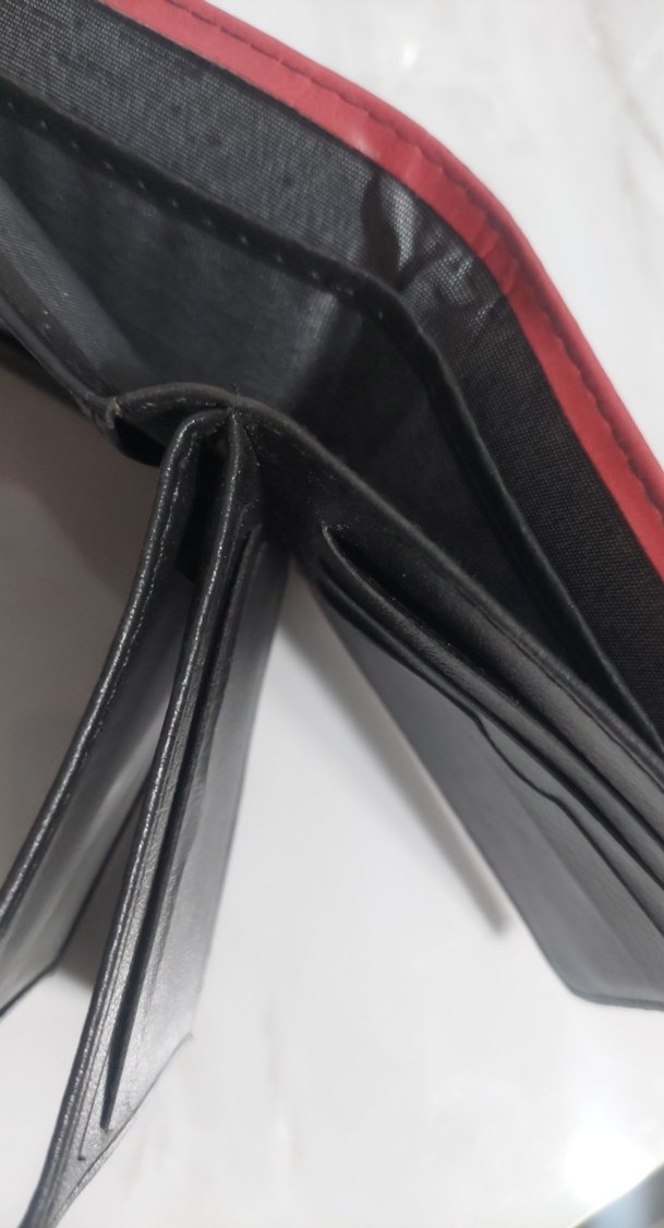 Parlak Kırmızı Minimalist Erkek Cüzdan - Görsel 5