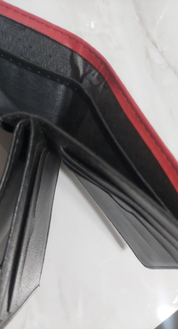 Parlak Kırmızı Minimalist Erkek Cüzdan - Görsel 4