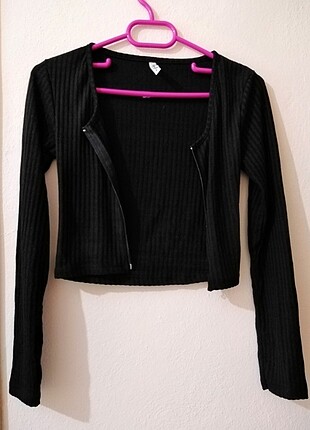 Crop hırka