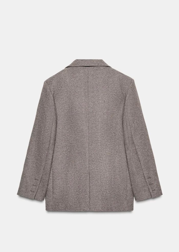 Zara Omuz Pedli Balık Sırtı Blazer - Görsel 5