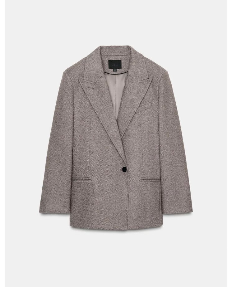 Zara Omuz Pedli Balık Sırtı Blazer - Görsel 4