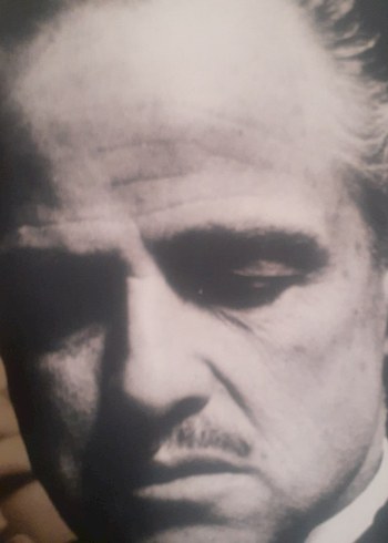  Beden siyah Renk BABA FILMI MARLON BRANDO TABLOSU