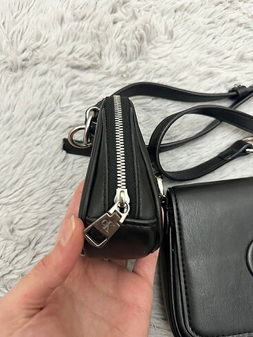  Beden siyah Renk Calvin Klein İkili Siyah Çanta
