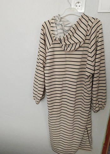 Çizgili Uzun Kollu Kadın Tunik - Görsel 2