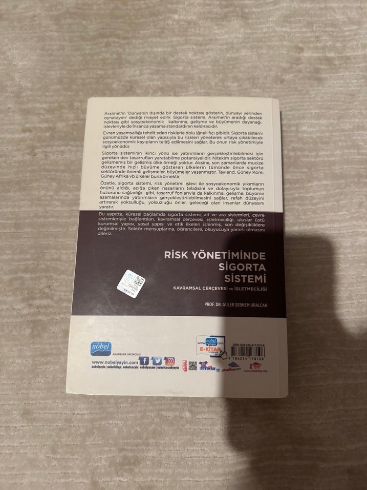 Risk Yönetiminde Sigorta Sistemi Kitabı - Görsel 2