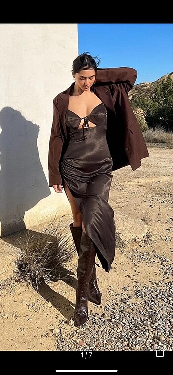 Nakd fashion marka çok şık saten elbise ,36,38, beden