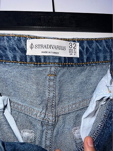 34 Beden mavi Renk SON İNDİRİM Stradivarius sifir jean pantolon yuksek bel çok şık