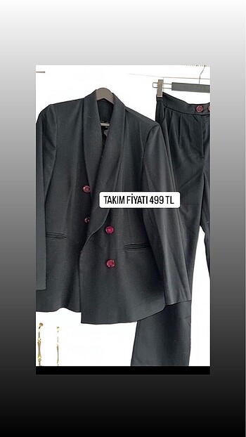 Zara TAKIM FİYATI 599 tl blazer ceket 399tl pantolon 399 tl fi