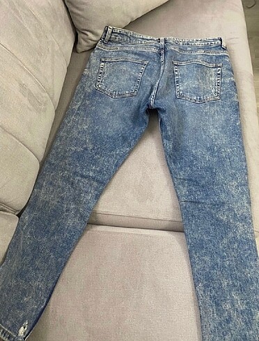 32 Beden mavi Renk Zara men pantolon
