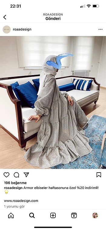diğer Beden haki Renk Roaa desing elbise