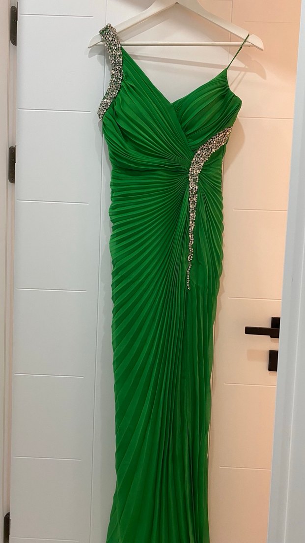 Yeşil Alfabeta abiye - Görsel 4