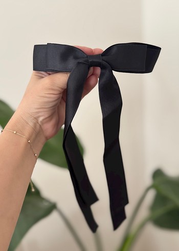 Accessorize Siyah Fiyonk Detaylı Beyaz Saç Aksesuarı