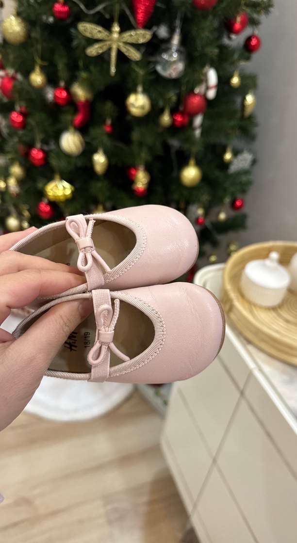 Pembe Fiyonk Detaylı Kız Çocuk Babet - Görsel 2