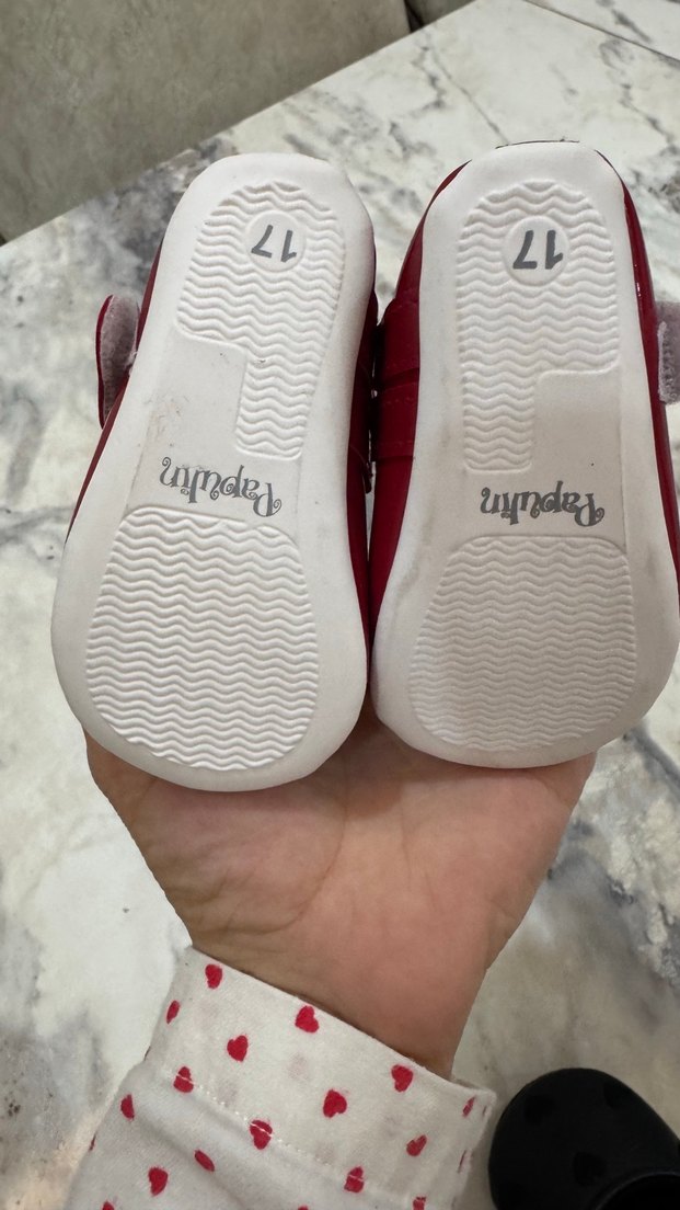 Kız Çocuk Kırmızı Parlak Babet Ayakkabı - Görsel 5