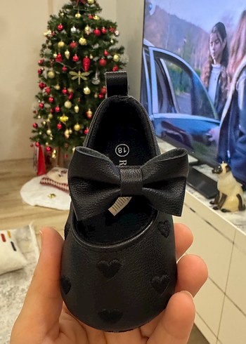 Kız Çocuk Siyah Fiyonklu Babet - Görsel 3