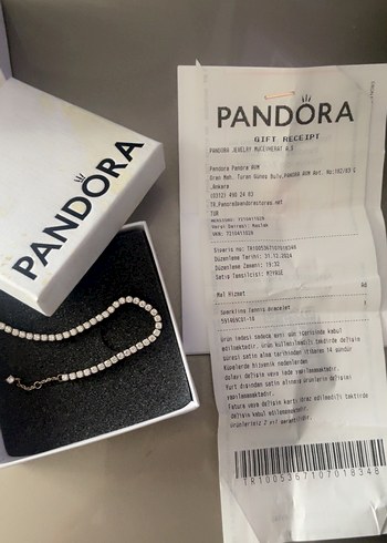 Pandora Beyaz Baskılı Kadın Bileklik - Görsel 3