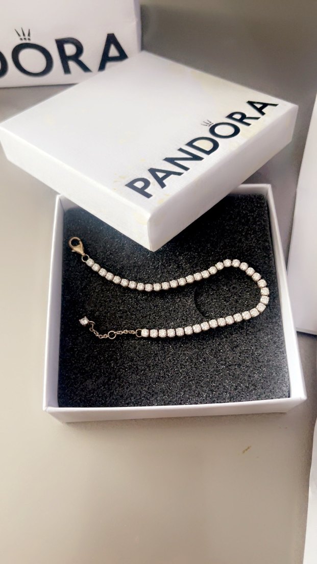 Pandora Beyaz Baskılı Kadın Bileklik - Görsel 2