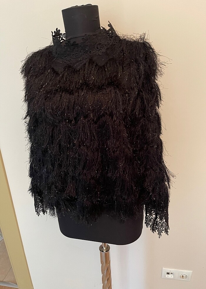 Özel butik püsküllü gipür ve dantel detaylı bel boyu buluruz - Görsel 2