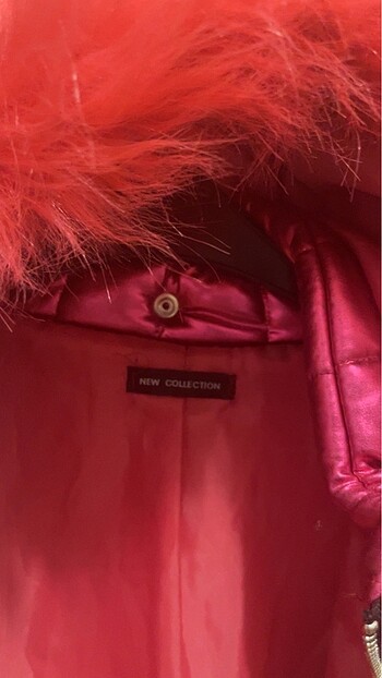 Pembe şişme tüylü Kadın yelek.1 defa giydim.38/40 - Görsel 6