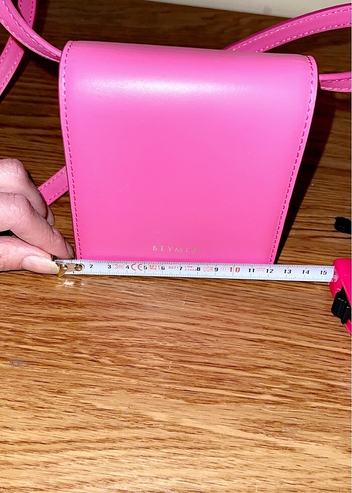 PEMBE KUTU ÇANTA UZUN ASKILI. - Görsel 4