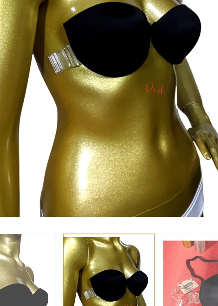 Sırtı şeffaf askılı kol askılarıda şeffaf dahil mevcut yeni etik - Görsel 4