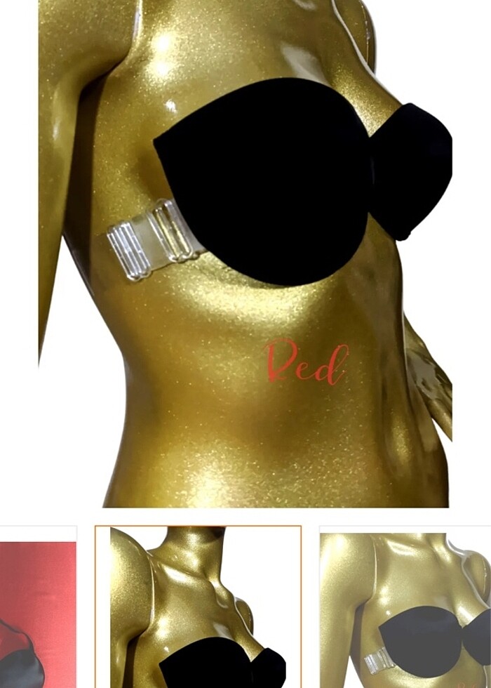 Sırtı şeffaf askılı kol askılarıda şeffaf dahil mevcut yeni etik - Görsel 5