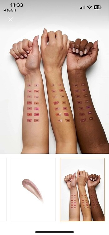 Beden Golden rose lipgloss
