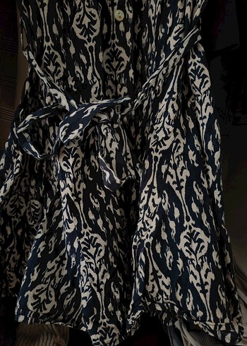 Zara Marka Desenli Mini Elbise - Görsel 2