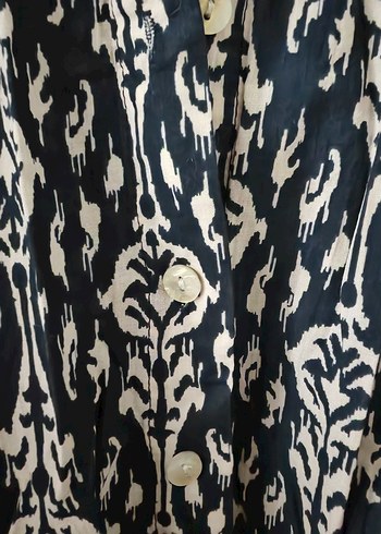 Zara Marka Desenli Mini Elbise - Görsel 3