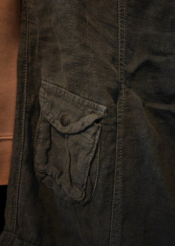 Gri-Antrasit Yan cepli Kargo Pantolon - Görsel 5