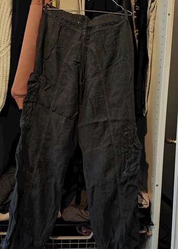 Gri-Antrasit Yan cepli Kargo Pantolon - Görsel 2