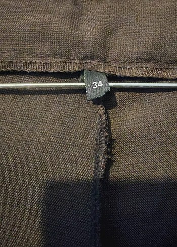 Kahverengi Kumaş Kadın Pantolon - Görsel 3