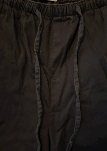 Kadın Antrasit Bol Kesim Cepli Kargo Pantolon - Görsel 4