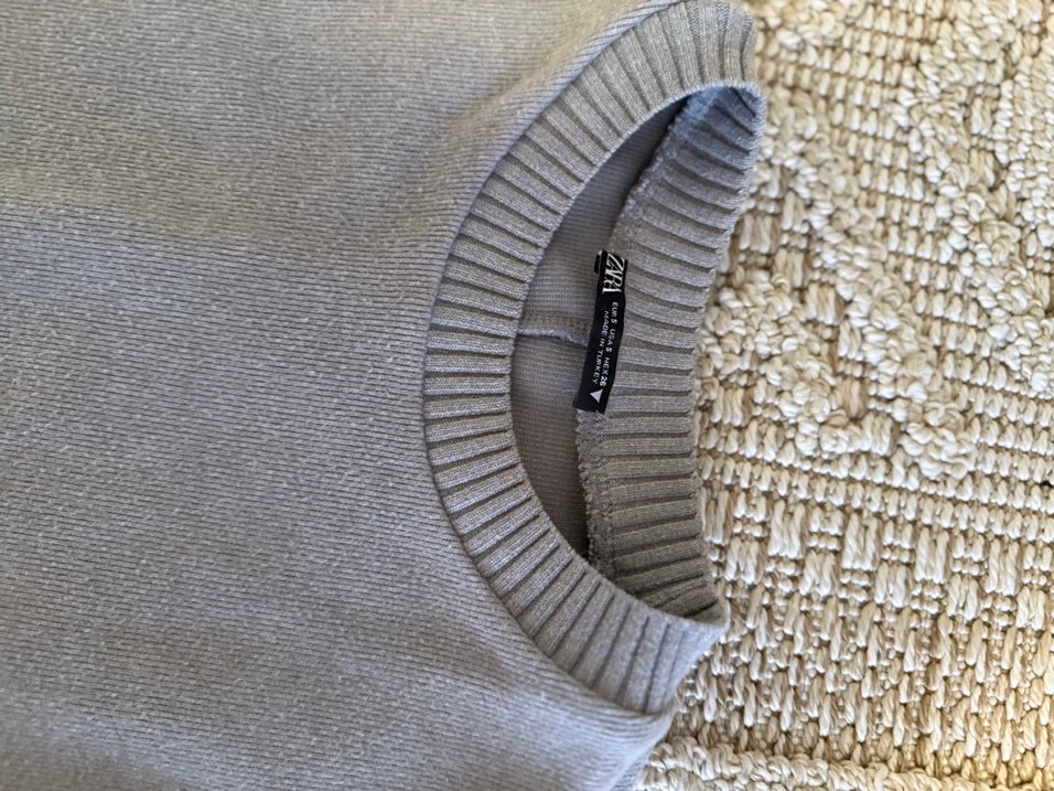 Zara Gri Uzun Kollu Triko Takım - Görsel 3