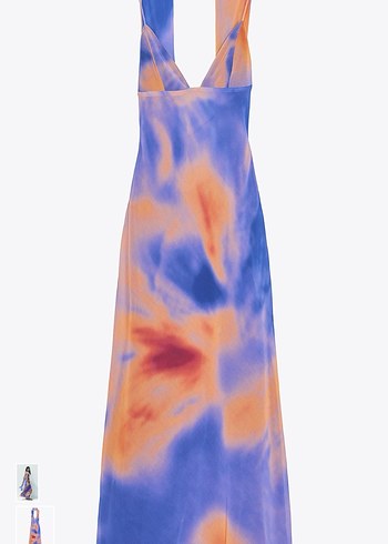 Zara Baskılı Uzun Elbise - Görsel 2