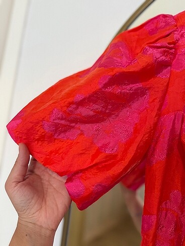 Zara Jakarlı Mini Elbise - Görsel 4