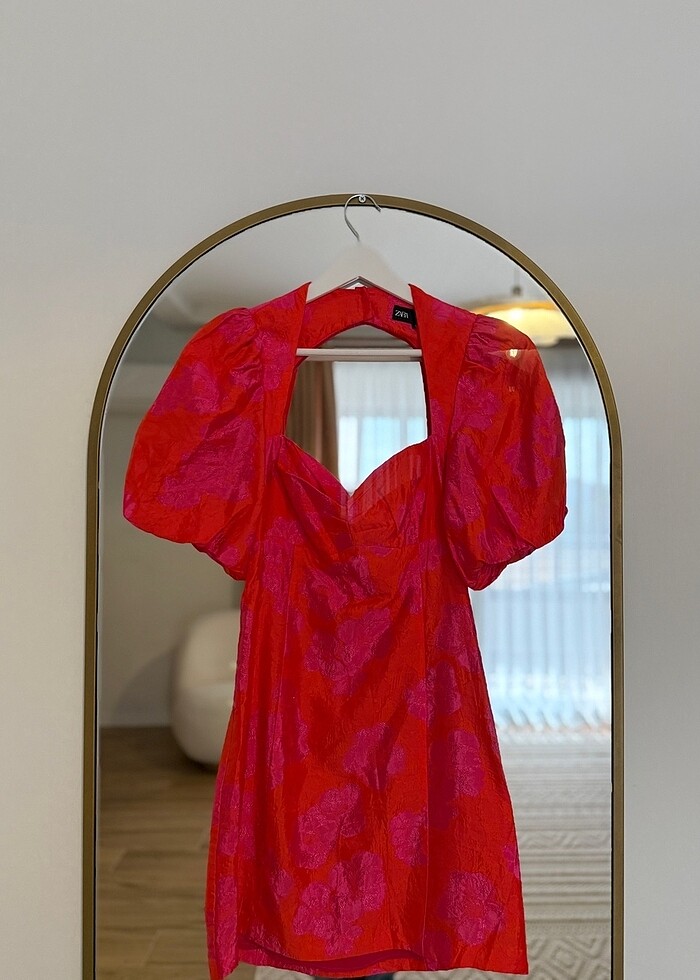 Zara Jakarlı Mini Elbise - Görsel 2
