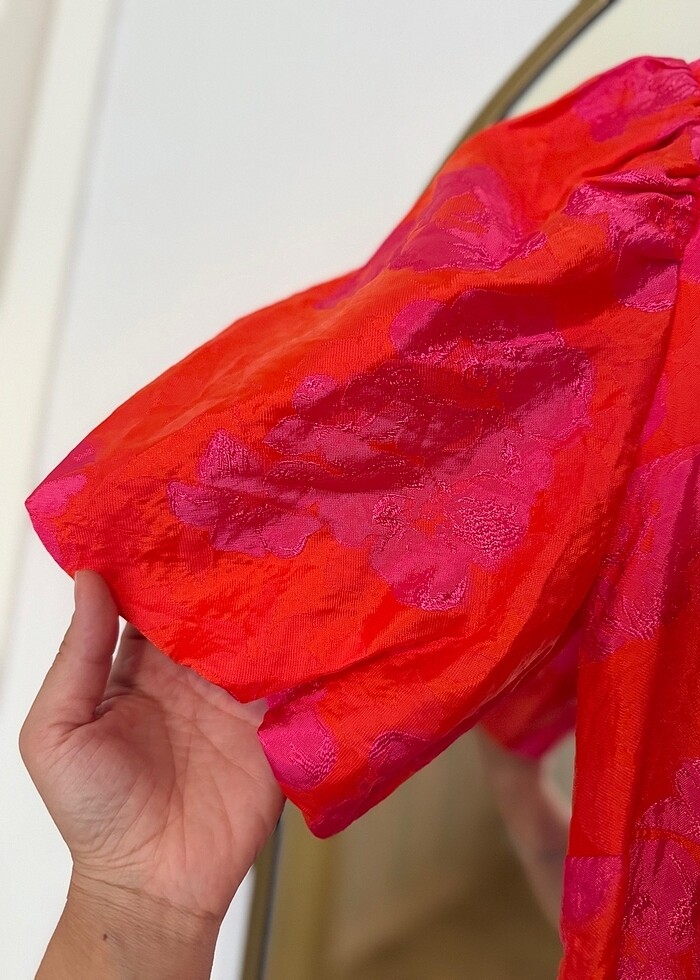 Zara Jakarlı Mini Elbise - Görsel 4