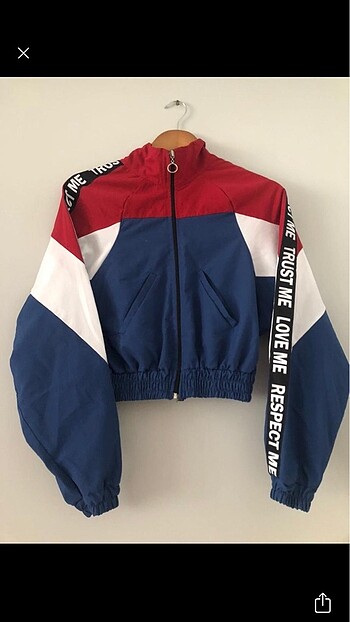 Crop bomber ceket