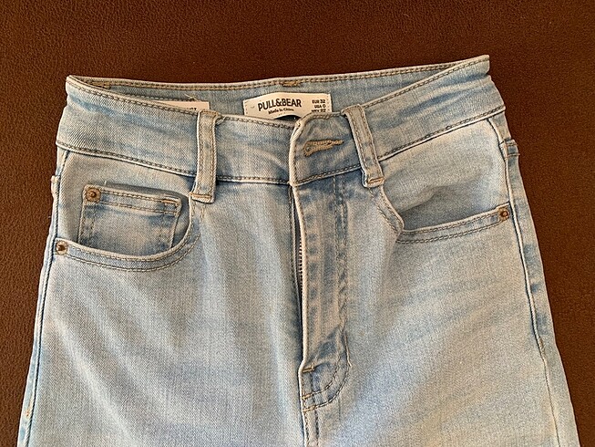 Pull and bear skinny yüksek bel jean - Görsel 5