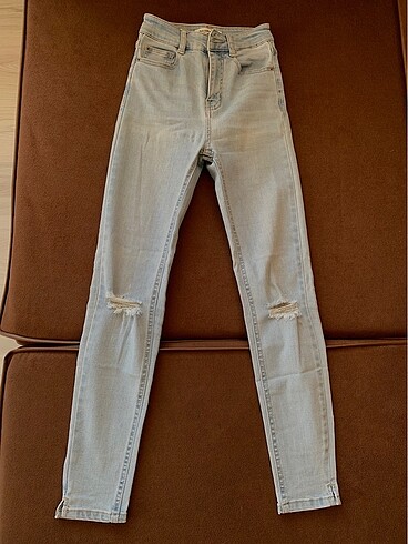 Pull and bear skinny yüksek bel jean - Görsel 6