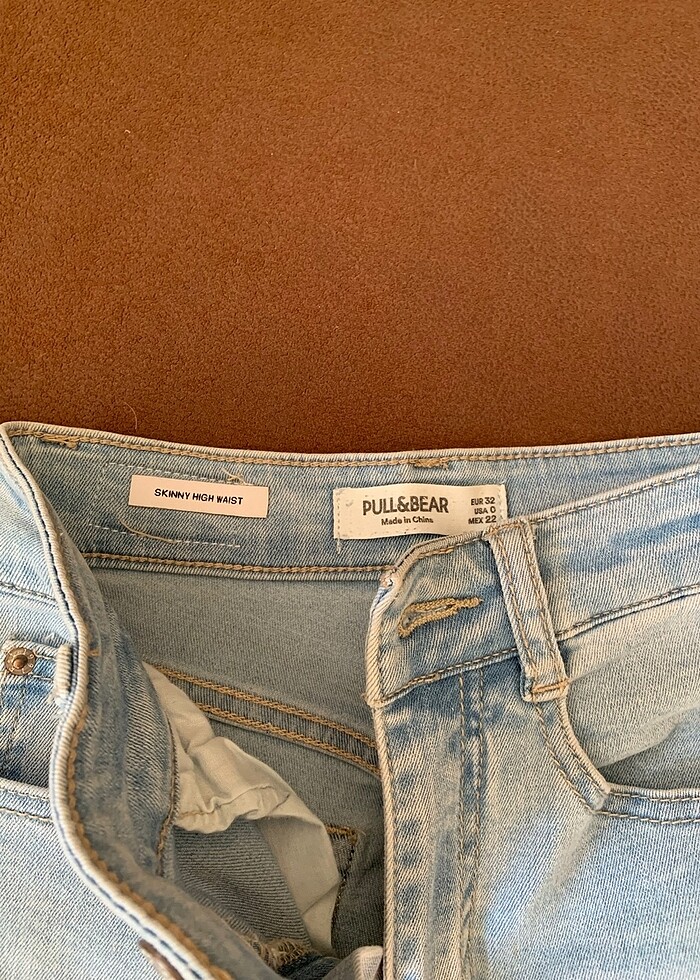 Pull and bear skinny yüksek bel jean - Görsel 2